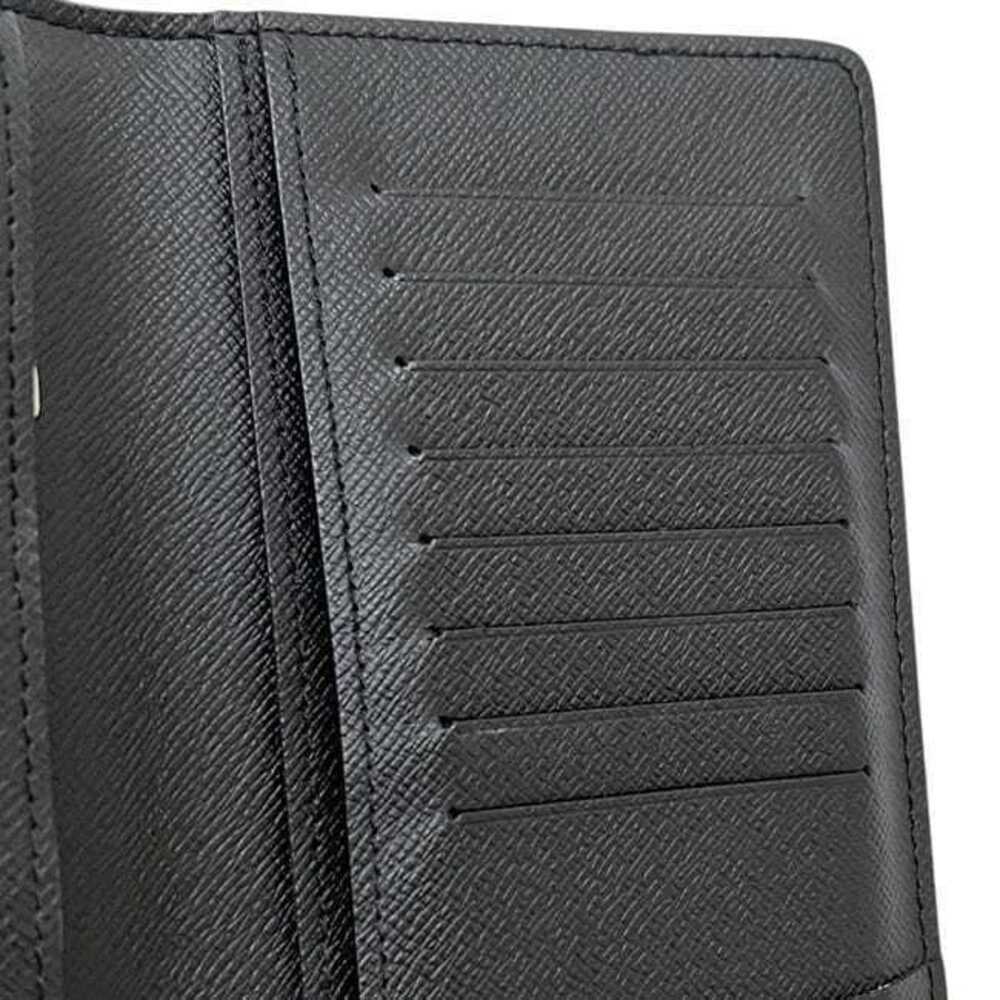 Louis Vuitton Bi fold Long Wallet Portefeuille Brazza Black Ardoise Taiga - Picture 7 of 9